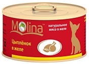Molina (0.08 кг) 12 шт. Консервы для собак Цыпленок в желе