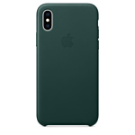Apple Leather Case для iPhone XS Forest Green