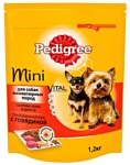 Pedigree (1.2 кг) Для взрослых собак миниатюрных пород полнорационный корм с говядиной