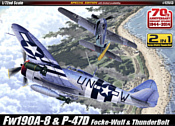 Academy P-47D & FW190A-8 1/72 12513