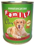 CLAN (0.75 кг) 9 шт. Family Паштет из говядины для собак