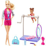 Barbie Gymnastic Coach Dolls & Playset FKF75