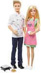 Barbie Ken and Barbie Doll Playset Cafe Chef FHP64