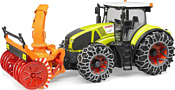 Bruder Claas Axion 950 with snow chains and snow blower 03017