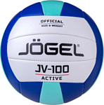 Jogel JV-100 (5 размер, белый/синий/бирюзовый)