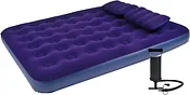 Jilong Flocked With 2 Pillows&Handpump Queen 21470