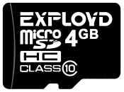 Exployd microSDHC (Class 10) 4GB [EX004GCSDHC10-W/A-AD]