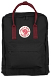 Fjallraven Knken 16 black (black/ox red)