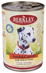 Berkley (0.4 кг) 6 шт. Паштет для собак. Ягненок с морковью