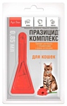 Apicenna Капли для борьбы с гельминтозами и арахно-энтомозами Празицид-комплекс для кошек