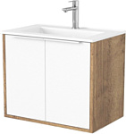 Дабер 018 60 Т18.6.0.21Б (дуб галифакс/белый/ручка белая)