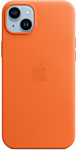 Apple MagSafe Leather Case для iPhone 14 Plus (оранжевый)