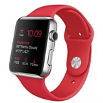 Apple Watch Sport 42mm Silver with Red Sport Band (MLLE2)