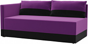 Лига диванов Никас 105204 (левый, фиолетовый/черный)