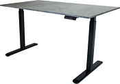 Ergovida Electric Desk (бетон чикаго светло-серый/черный)