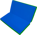 Формула здоровья Складной 1x1x0.1м (зеленый/синий)