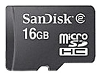 Sandisk microSDHC Card 16GB Class 2