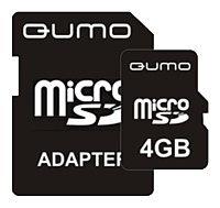 Qumo microSDHC class 6 4GB + SD adapter