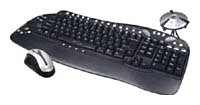 Oklick 880L Cordless Multimedia Keyboard and Optical Mouse black-Silver USB+PS/2