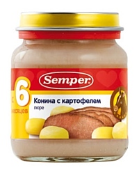 Semper Конина с картофелем, 135 г