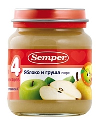Semper Яблоко и груша, 135 г