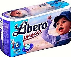 Libero Up&Go 6 XL 13-20 кг 28 шт