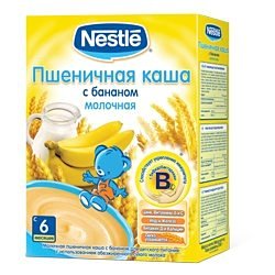 Nestle Пшеничная с бананом молочная, 250 г