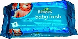 Pampers baby fresh сменный блок, 72 шт