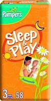 Pampers Sleep & Play 3 Midi (4-9 кг) 58 шт