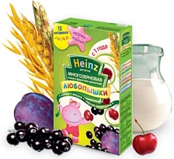 Heinz Многозерновая фруктово-молочная слива, вишня, черная смородина, 200 г