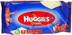 Huggies Classic с алоэ, 72 шт