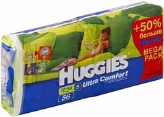 Huggies Ultra Comfort 5 (12+кг) Mega Pack 56шт