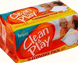 Pampers Clean & Play, 144 шт