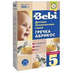 Bebi Гречка абрикос, 200 г