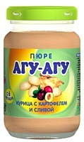 АГУ-АГУ Курица с картофелем и сливой, 165 г