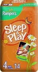 Pampers Sleep & Play 4 Maxi (7-18 кг) 14 шт