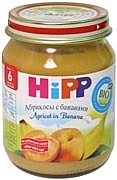 HiPP Абрикосы с бананами, 125 г