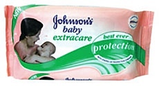 Johnson's Baby с полосками защитного крема и кипреем, 64шт