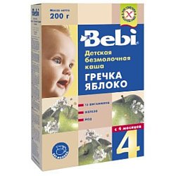 Bebi Гречка яблоко, 200 г