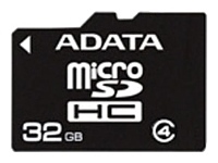 ADATA microSDHC Class 4 32GB + SD adapter