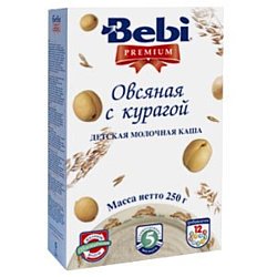 Bebi Premium Овсяная с курагой, 250 г