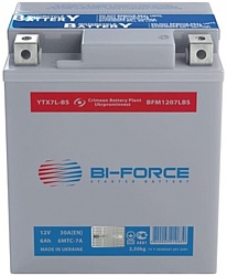 Bi-Force AGM 6MTC-7A (7Ah) (YTX7L-BS)