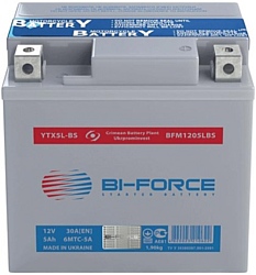 Bi-Force AGM 6MTC-5A (5Ah) (YTX5L-BS)