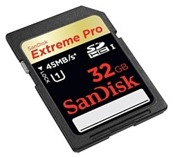 Sandisk Extreme Pro SDHC UHS Class 1 45MB/s 32GB