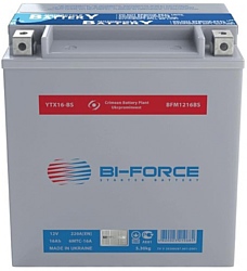 Bi-Force AGM 6MTC-16A (16Ah) (YTX16-BS)