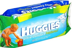Huggies Ultra Comfort Нейтральные, 64 шт