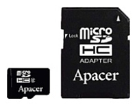 Apacer microSDHC Card Class 10 16GB + SD adapter