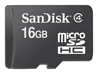 Sandisk microSDHC Card Class 4 16GB + SD adapter