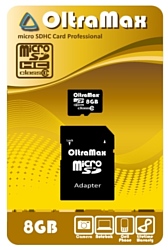 OltraMax microSDHC Class 10 8GB + SD adapter