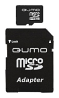 Qumo microSDHC class 10 4GB + SD adapter
